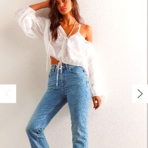 NWT Free People We The Free Xena Slim Straight Jeans